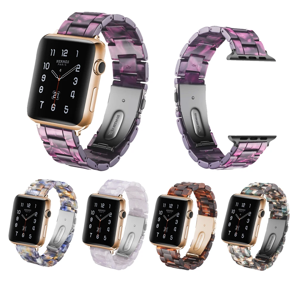 Браслет для Apple Watch 3/2/1 38 мм 42 ремешок часов из смолы Iwatch серии имитация