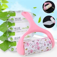 10cm adhesive tape sticky clothes lint roller brush dust dirt fluff remover for clothes pet hair dust carpet dust removal brush