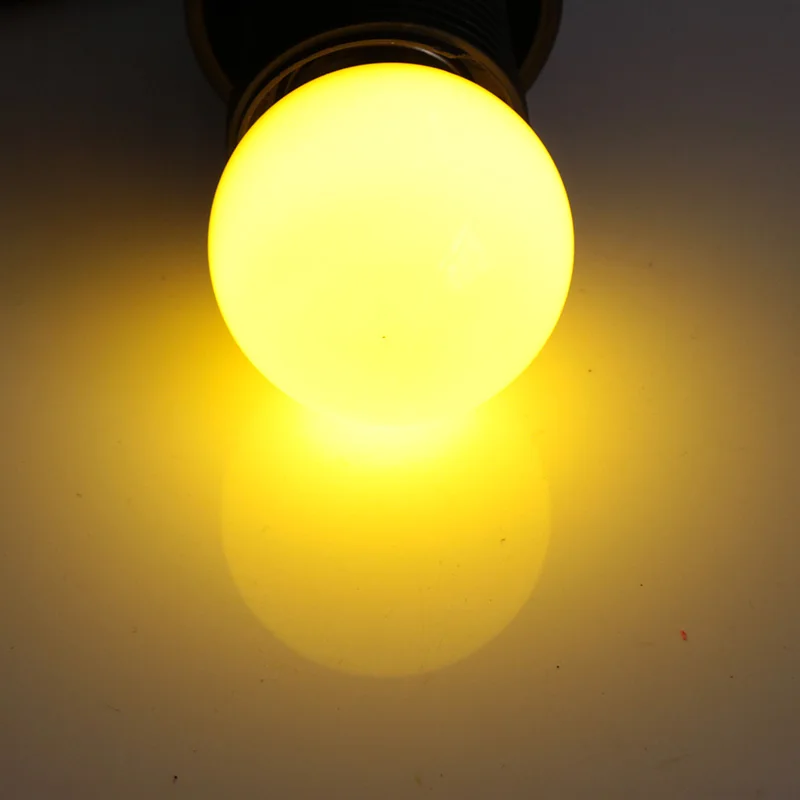 Цвет: желтый Ампульная RGB Светодиодная лампа E27 B22 12v 24v 110v 220v Мини водонепроницаемый красочный маленький светильник 0,5 W декоративный энергосберегающий светильник ing - Испускаемый цвет: Цвет: желтый
