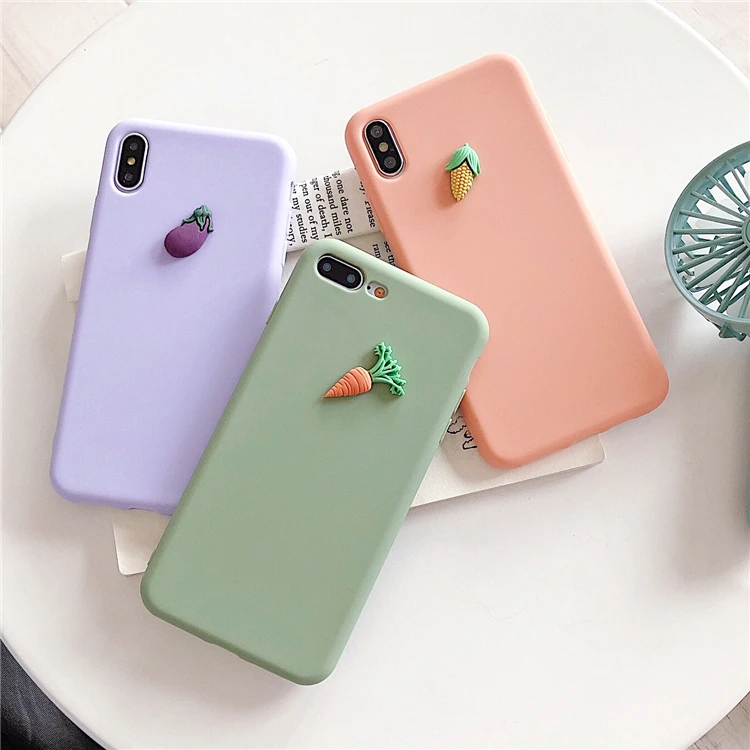 Карамельный цвет 3D фрукты чехол для телефона iphone XS Max XR X 6 S 7 8plus задняя крышка