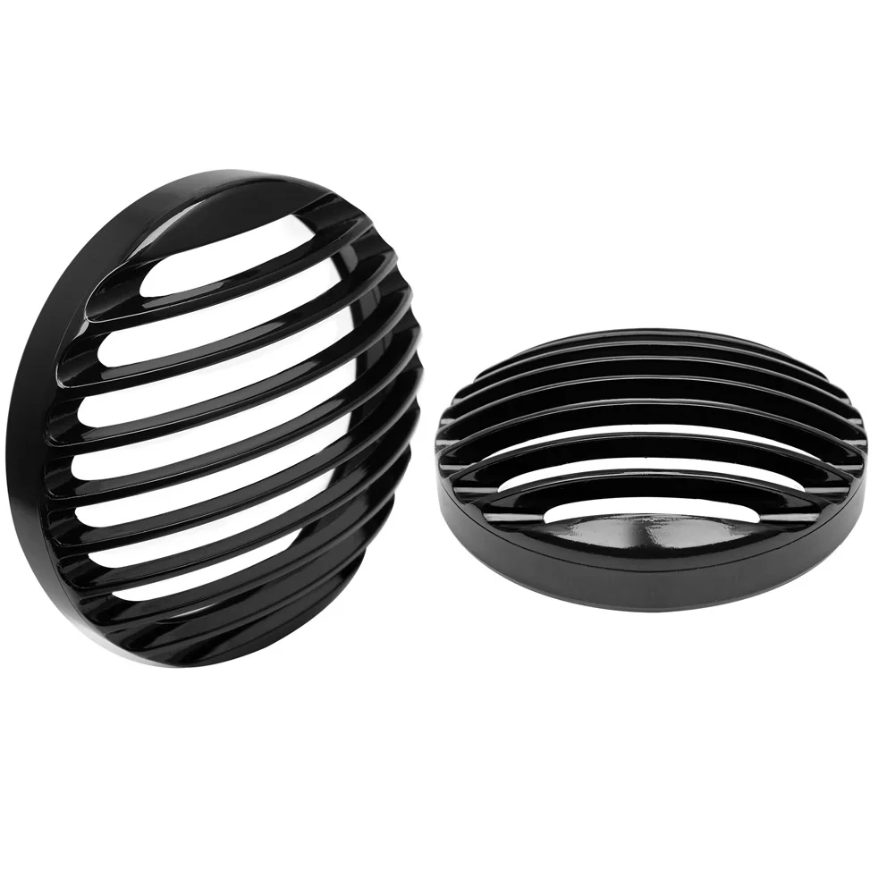 Черный 5,7" 5 3/4" светодиодные фары Гриль Крышка для Harley Sportster 883 1200 XL железные пользовательские 2004-2013 крышка фары