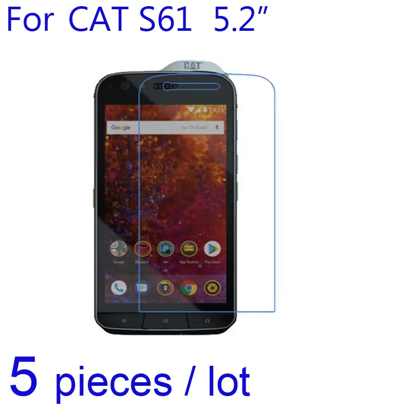 Для Cat S61 Новинка 2018 Мобильный ЖК экран 5 шт./лот Защитные пленки ультра