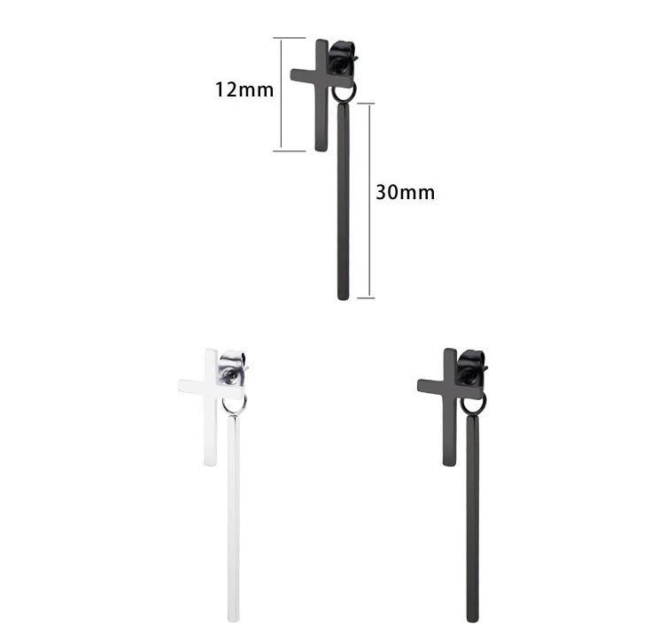 2 шт. серьги гвоздики из хирургической нержавеющей стали 0 8 мм|Серьги-гвоздики| |