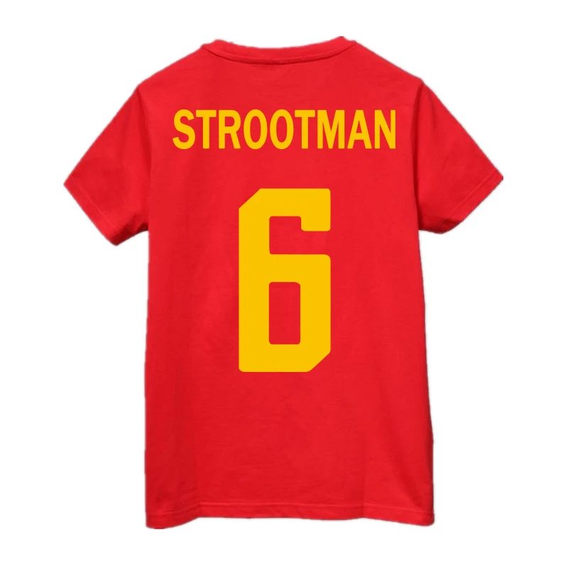Strootman NO.6 футболист boot cup europe club 2018 Новое поступление Мужская модная футболка в