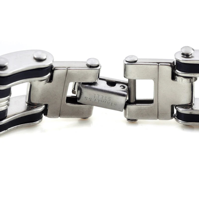 Модный мужской браслет PINKSEE из нержавеющей стали черный цвет Простой ID |