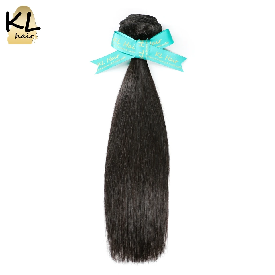 KL Hair бразильские прямые волосы пряди 100% человеческих волос для Инструменты