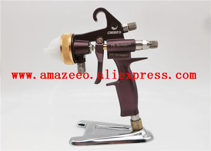 

Chrome Spray Gun Two Head Paint Gun Dual Nozzle Sprayer with Two Nozzles Stainless Steel Needles Silvering Chrome (SGH-S2-PE)