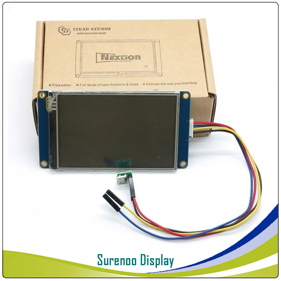 3," NX4832T035 Nextion Basic HMI Smart USART UART серийный резистивный сенсорный TFT ЖК-модуль панель дисплея для Arduino RaspBerry Pi