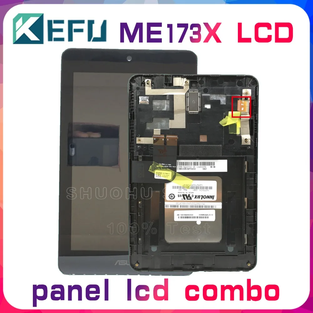 ЖК-дисплей KEFU для Asus MemoPad HD7 ME173 ME173X K00B LD070WX4-SM01 сенсорный экран с цифровым