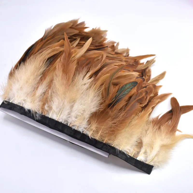 1Meters 13-18cm Rooster Tail Feather Trims Fringe dress DIY white feathers for crafts Home Party Clothing Decoration plumas | Дом и сад