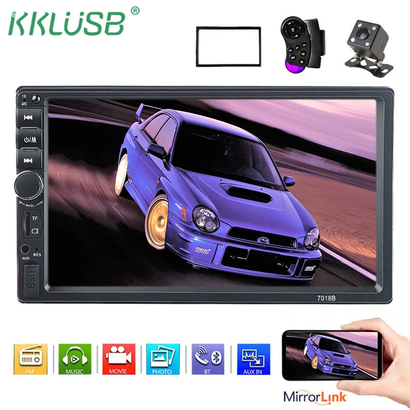 7018b радио 2 Din автомобильное Кош рекордер плеер Hd 7 &quotАвторадио 2din Oto Teypleri