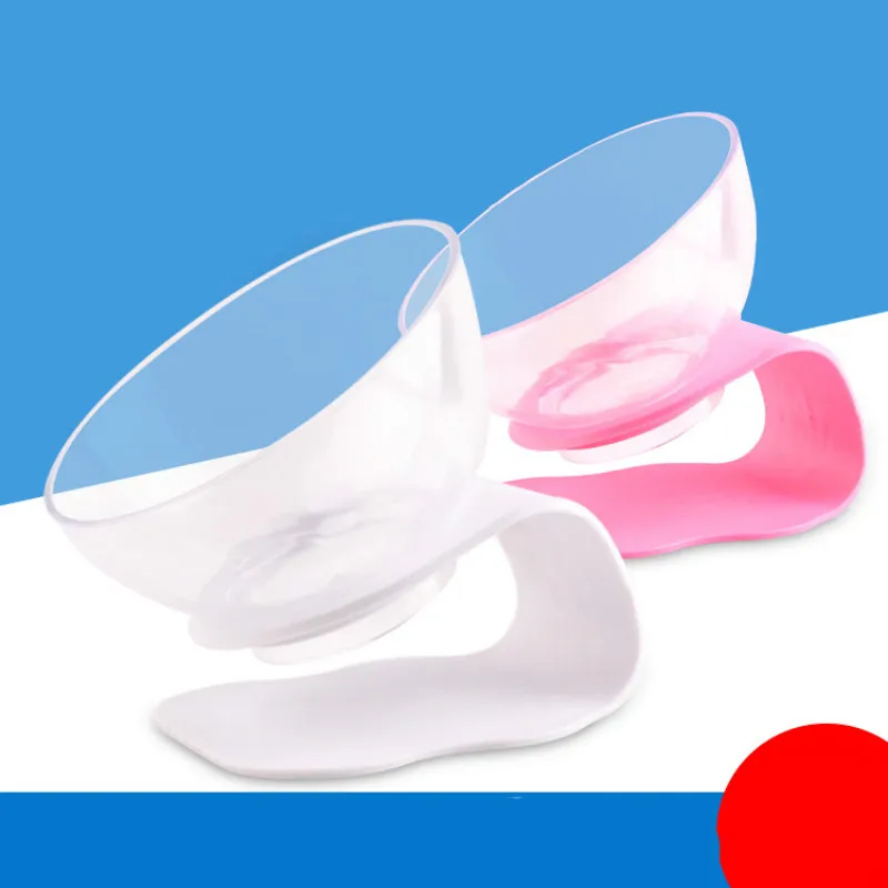 Миска для собак Розовая белая миска уличная Питьевая чаша питомцев Щенок Котенок