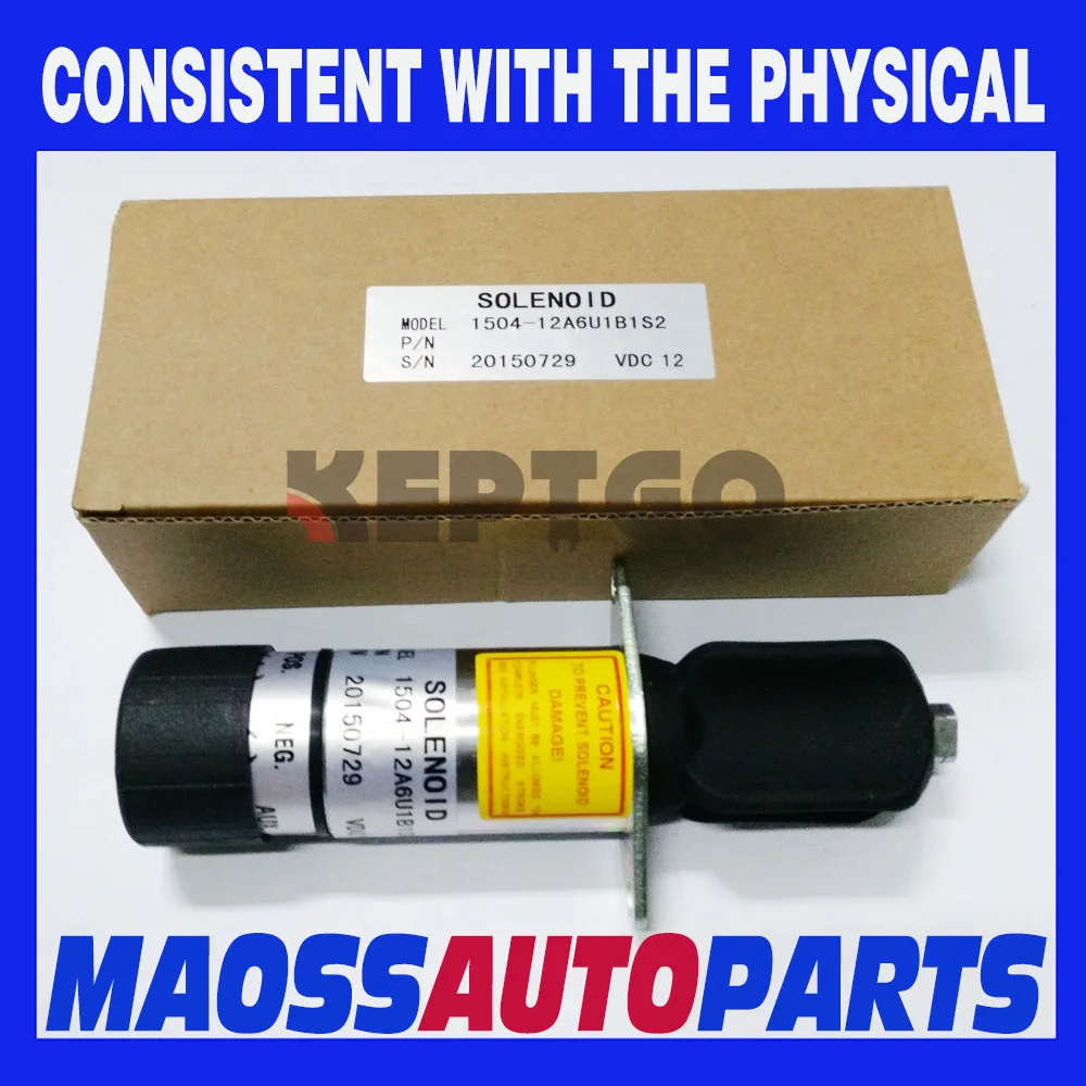 1504-12A6U1B1S2 12V 307-2546 Stop Shutdown Solenoid Valve For Woodward 307-2546-12V | Generator Parts &amp Accessories