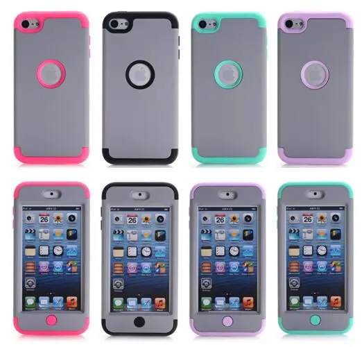 Гибридный Силиконовый чехол 3 в 1 для ipod touch 5 6 7 поколения | Мобильные телефоны и