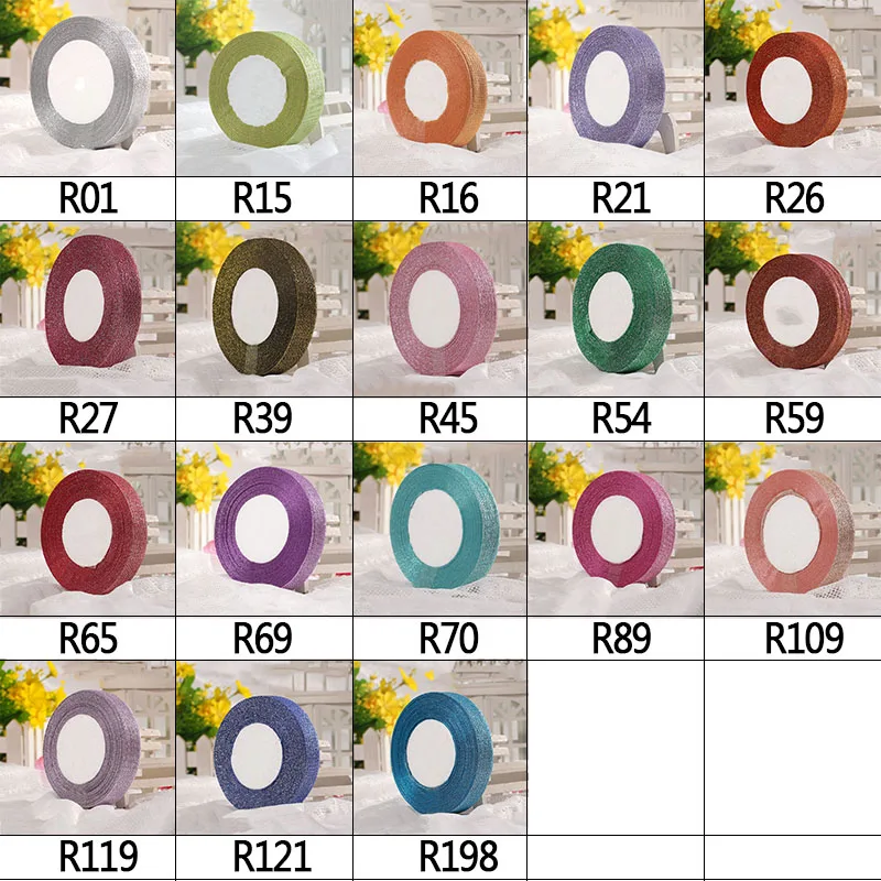 25 ярдов мм шелковая атласная лента блестящая Радуга Ribon сделай сам бант ручная