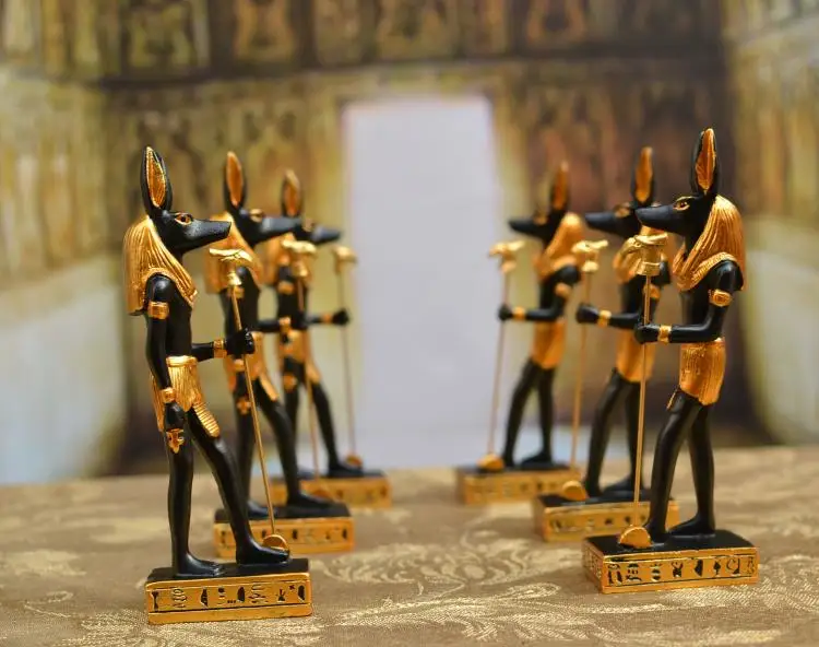 Египетское украшение Anubis The Dog God из смолы для дома, геомантическое искусство, ремесло, украшение для семьи, покровитель, друзья, родные подарки