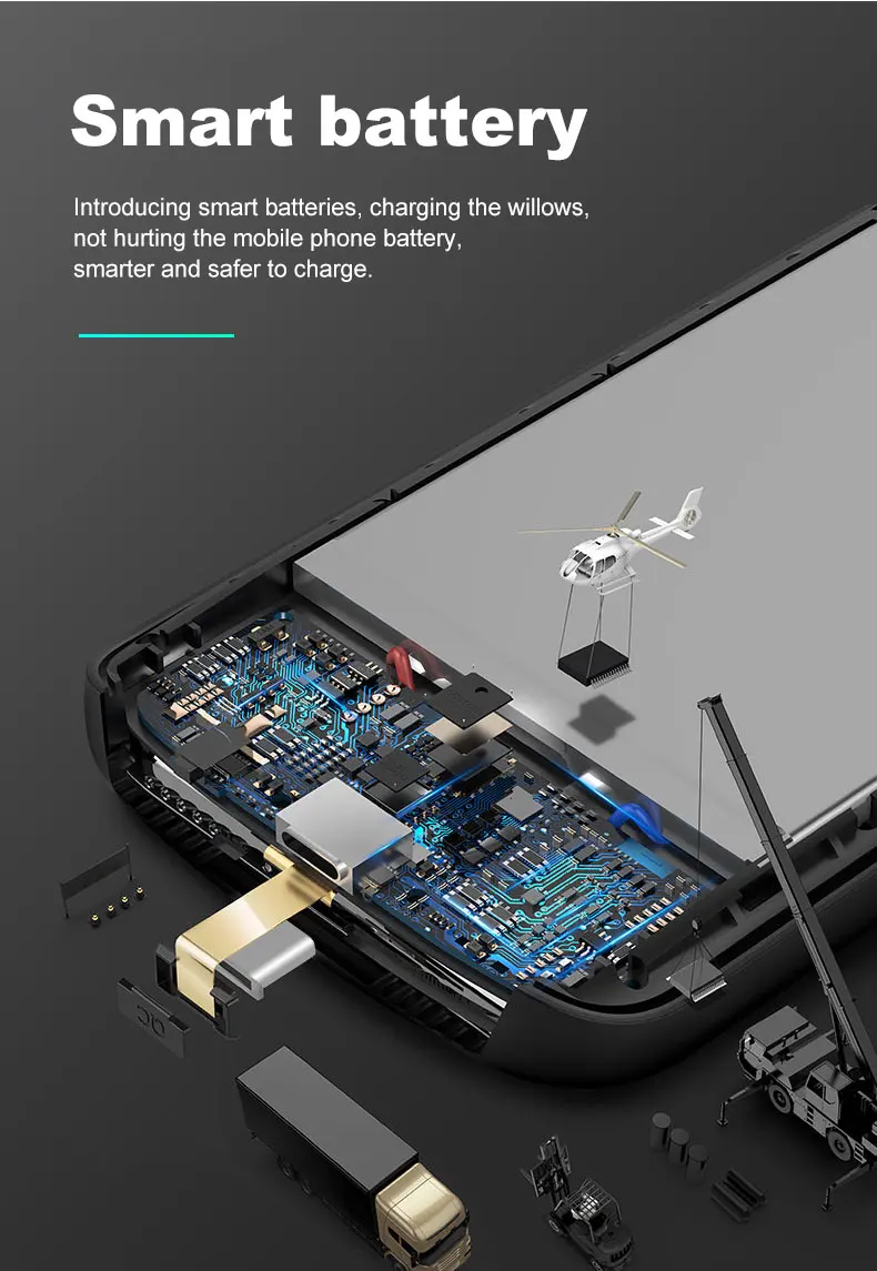 Чехол для аккумулятора для huawei mate 9 10 Pro, мягкий силиконовый чехол для зарядного устройства для huawei honor V10 P10 Plus, Внешний чехол для аккумулятора