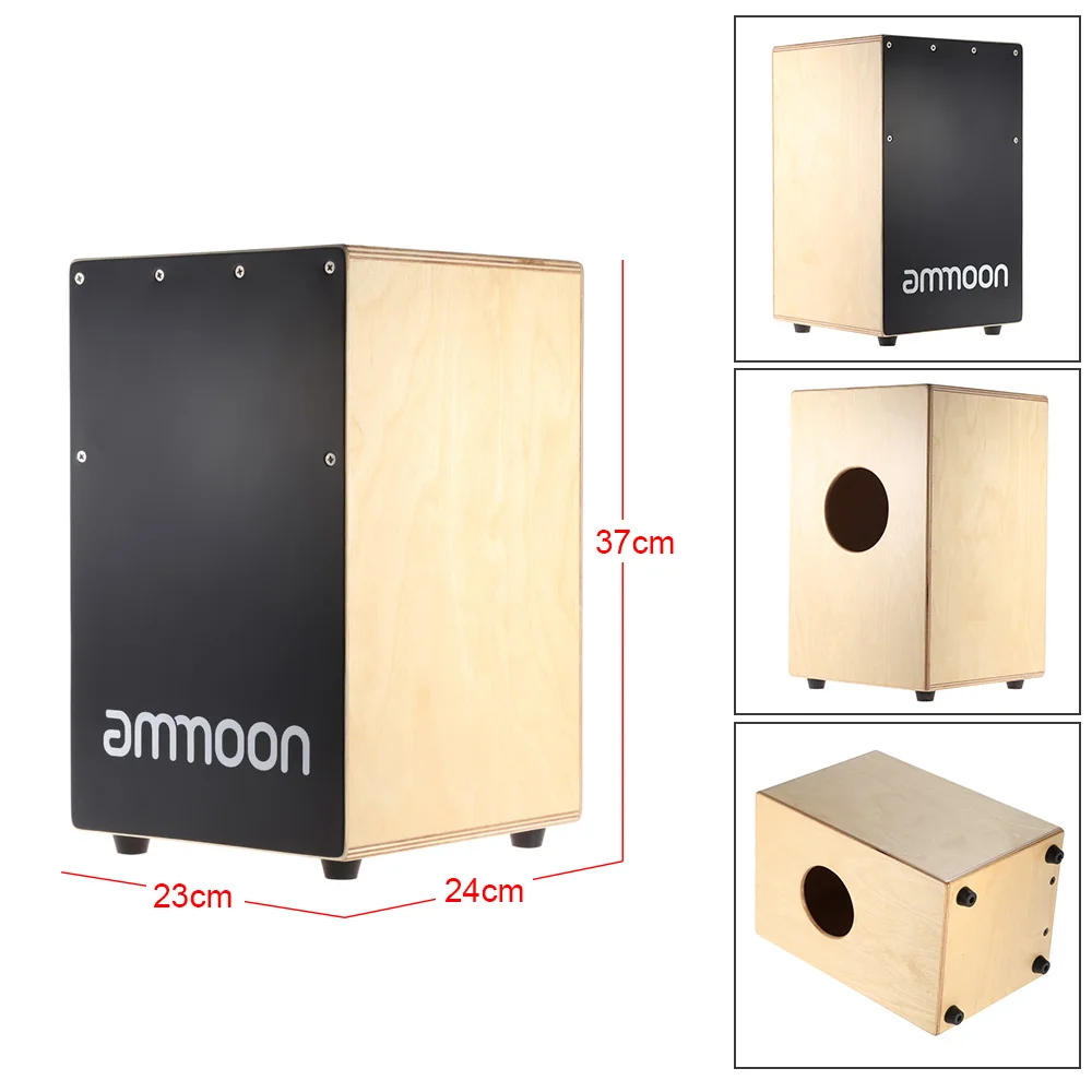 Ручной барабан ammoon Cajon детская деревянная коробка инструмент с выдвижными