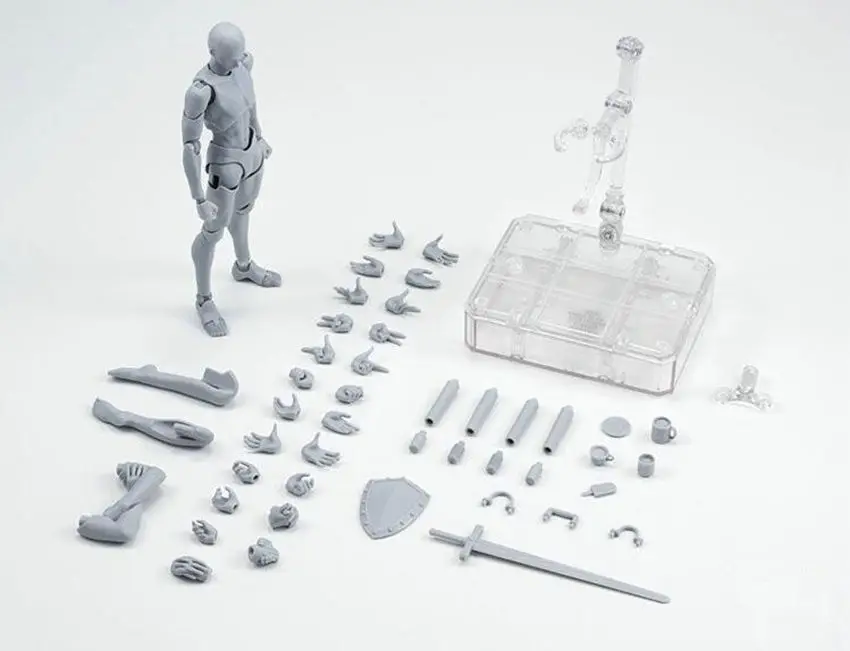 Черный Аниме Archetype 14 см SHFiguarts тело KUN/CHAN DX набор цвет ПВХ фигурка Коллекционная Speelgoed Pop voor модель игрушки 2 стиля - Цвет: Черный