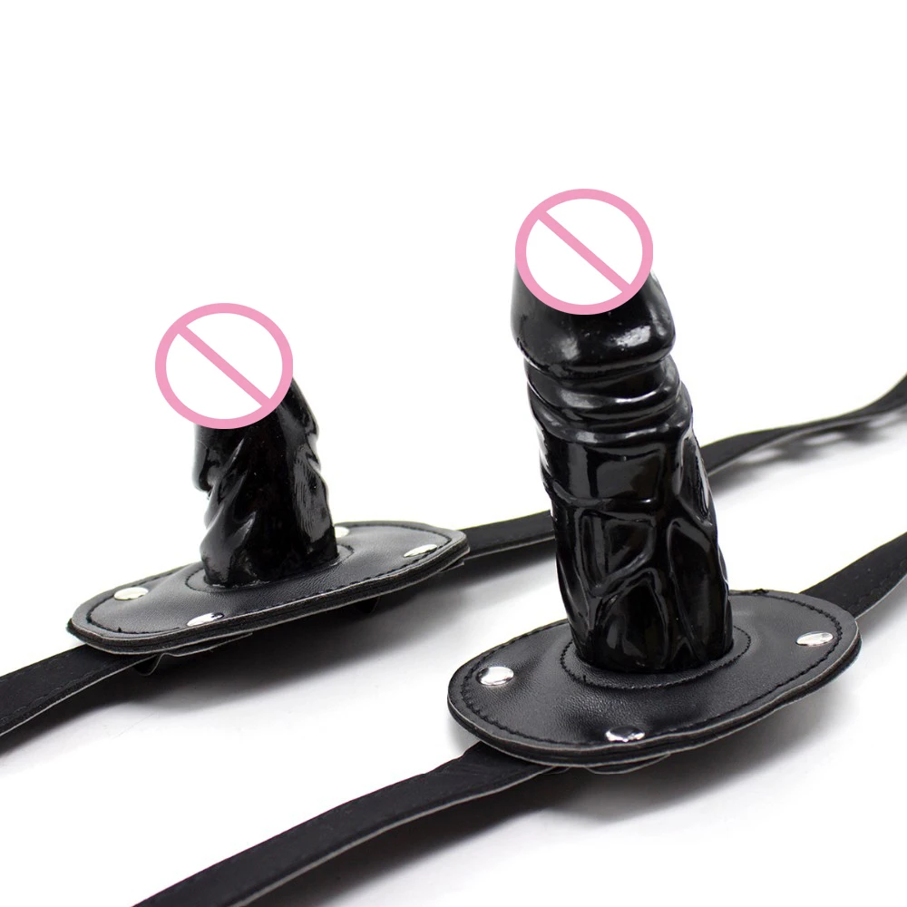 Бесплатная доставка фаллоимитатор из натуральной кожи кляп для рта взрослых