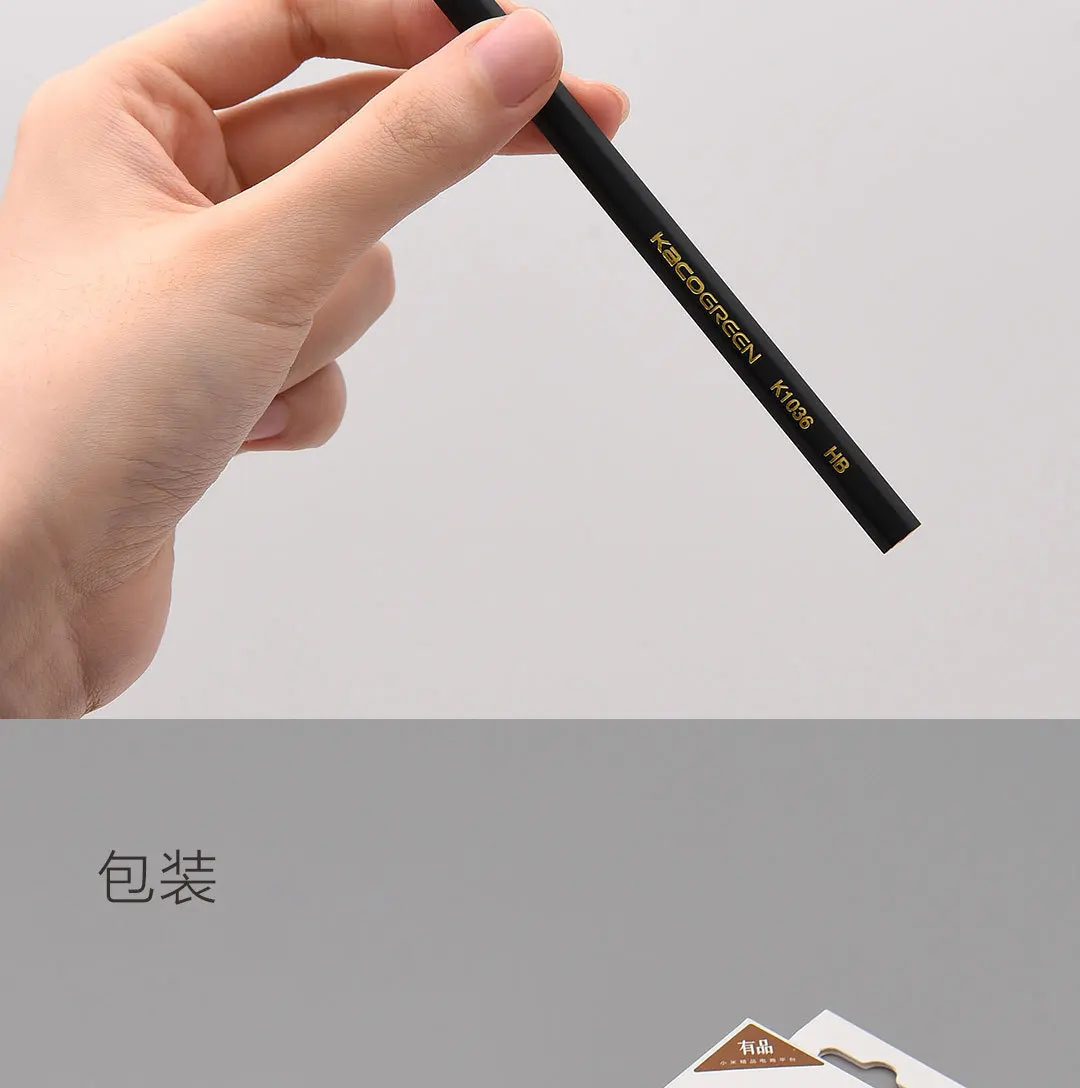 1 шт. Xiaomi Youpin Kaco JOY Yuehui HB карандаш черный шестигранный для рисования и письма