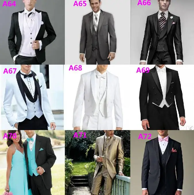 Изготовленные на заказ мужские костюмы серые с двойным карманом откидным