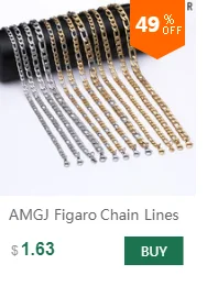 AMGJ 4 Style Stainless Steel Gold Color Round Ball Pendant Necklace Link Chain Necklace Fashion Jewelry for Women or Men