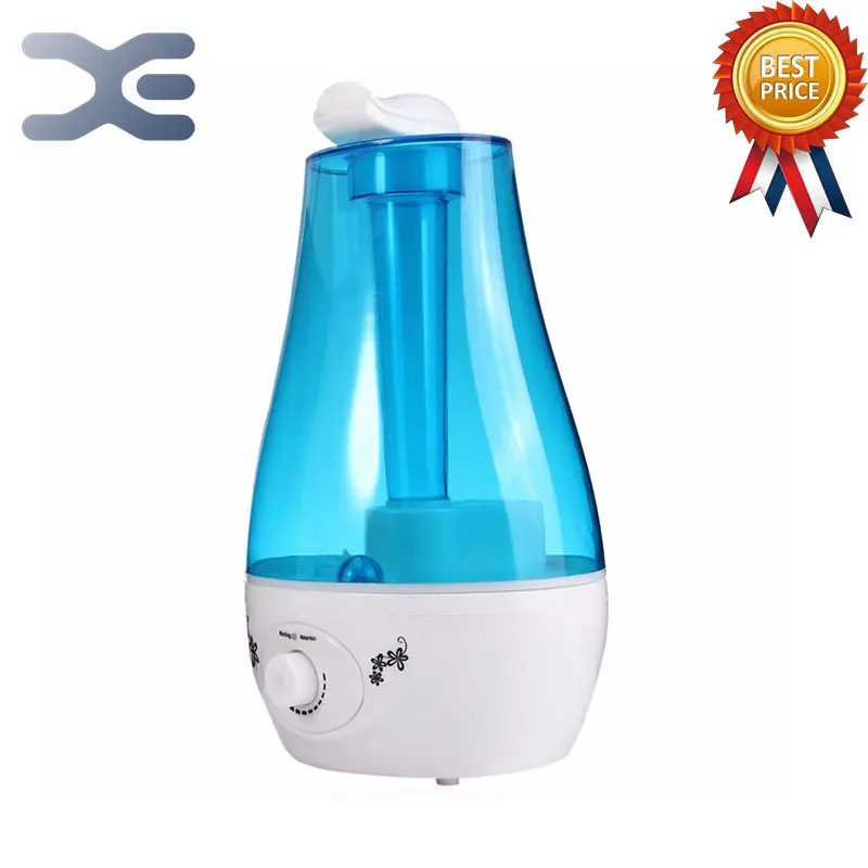 Домашний мини увлажнитель воздуха двойной распылитель 3 л большая емкость со