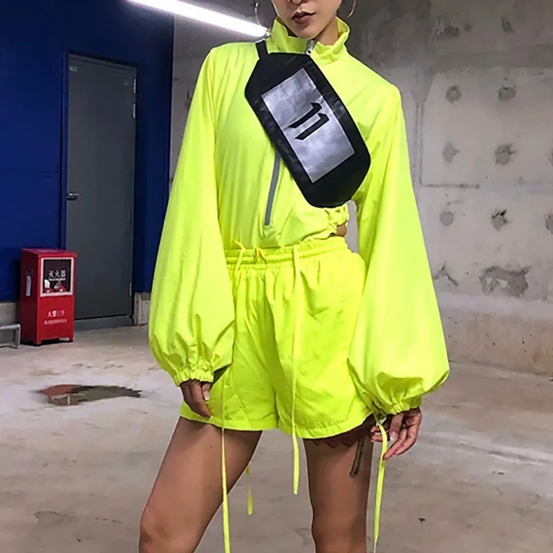 CHICEVER летний комплект из двух предметов для женщин с круглым воротником