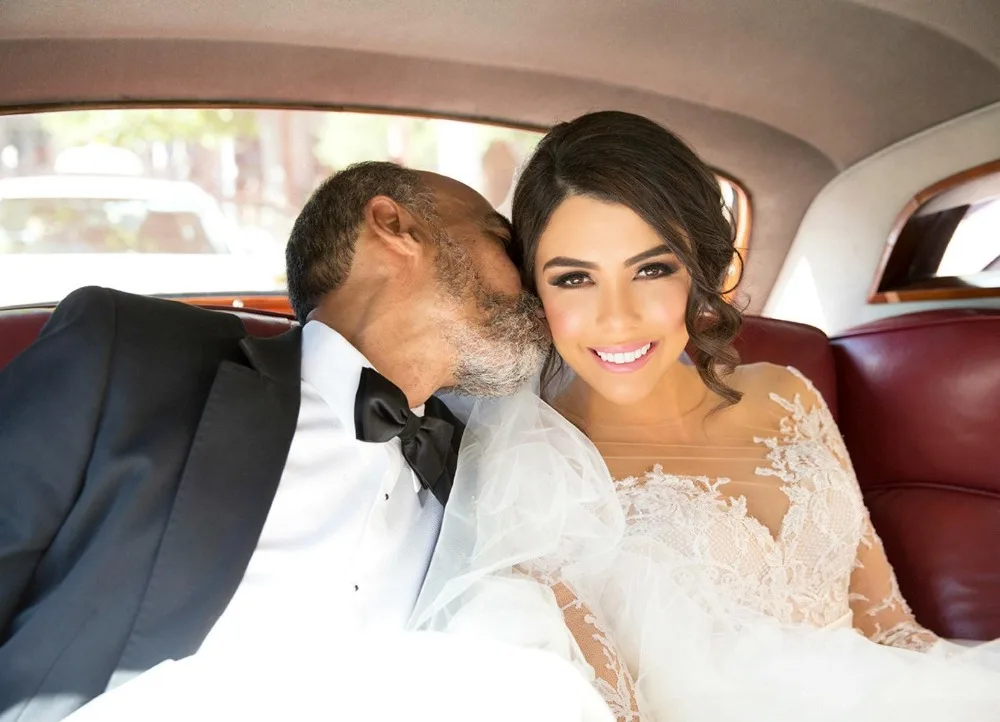 Новые кружевные свадебные платья Steven Khalil A Line со съемной атласной юбкой подвенечные Свадебные платья с длинными рукавами
