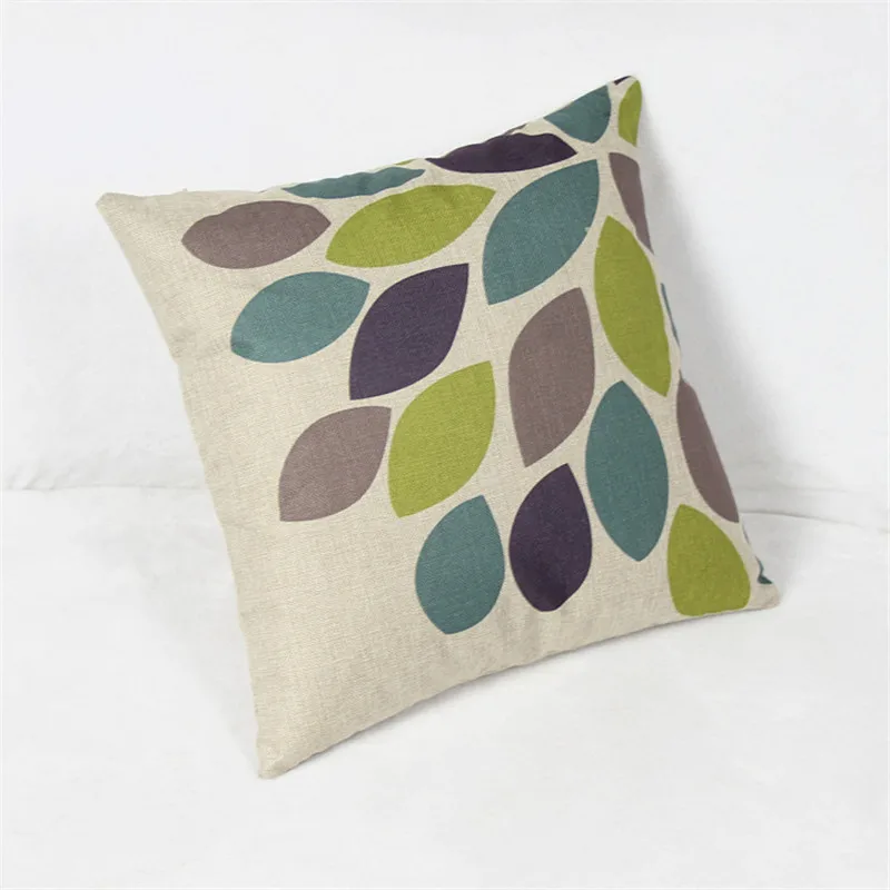 Наволочка с шестиугольником и деревьями для домашнего декора дивана funda cojin чехлы
