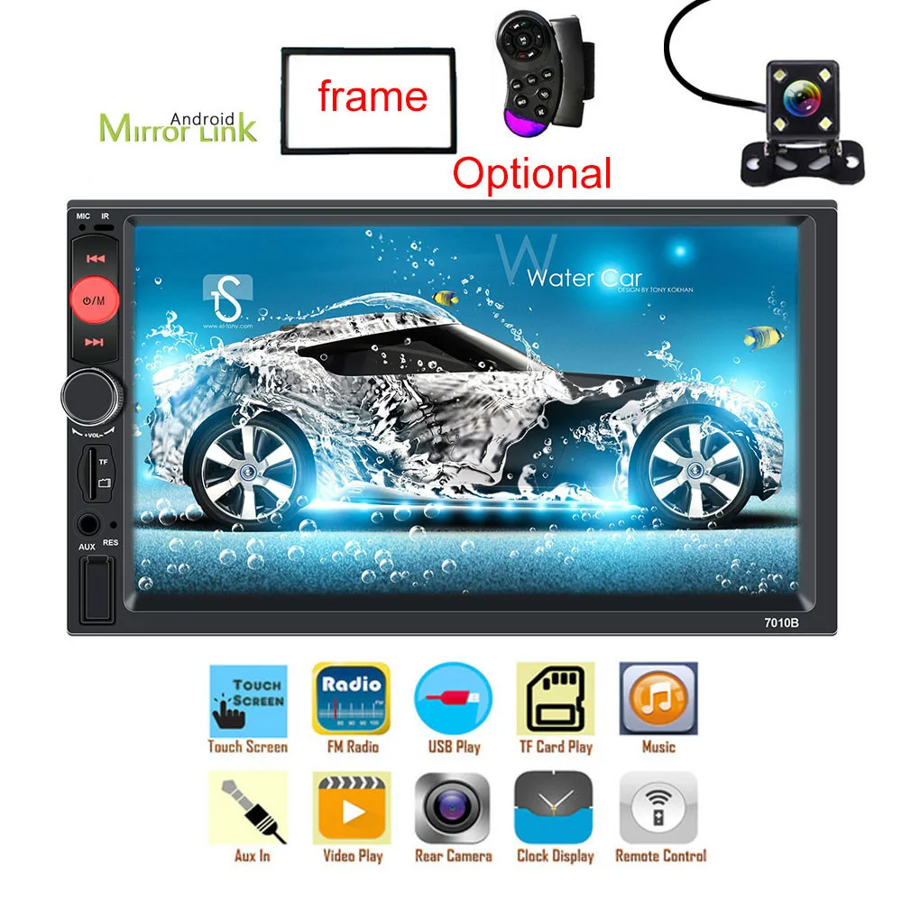 2 Din автомагнитола 7 &quotHD Авторадио мультимедийный плеер 2DIN сенсорный экран Авто