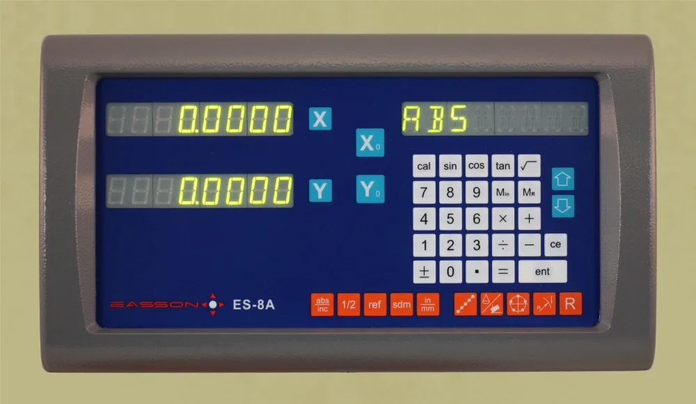 Easson es 8a 2 оси мельница цифровая индикация токарный станок УЦИ W gs10 линейной шкале