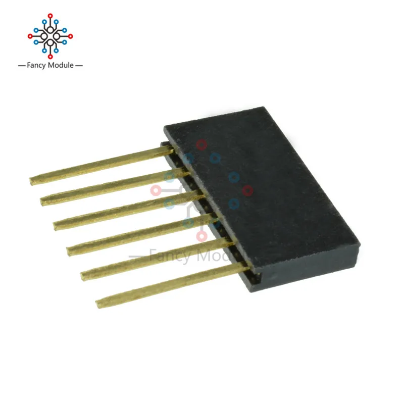 10 шт. 6 штифтов 2 54 мм штабелируемые длинные ножки Femal Header для Arduino Shield|header long|header