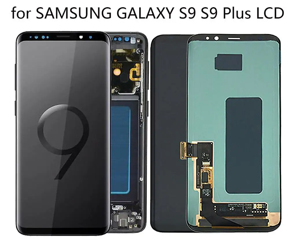 ЖК дисплей Super AMOLED для SAMSUNG GALAXY S9/S9 Plus сенсорный экран с дигитайзером в сборе рамка
