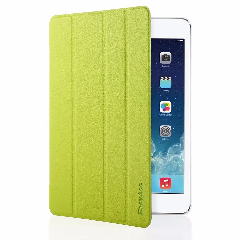 Easyacc планшеты чехол для ipad air 9,7 ''ультра тонкий pu Кожаный противоударный для ipad 5 Чехол Пробуждение сна флип для ipad air 1 - Цвет: Green