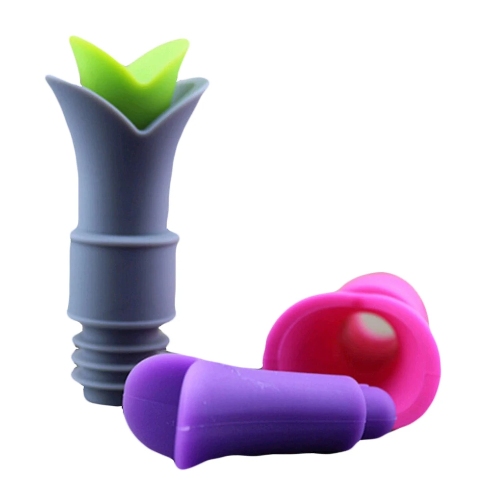 3 шт силиконовые лилии многоразовые герметичные свежее хранение красный Вино