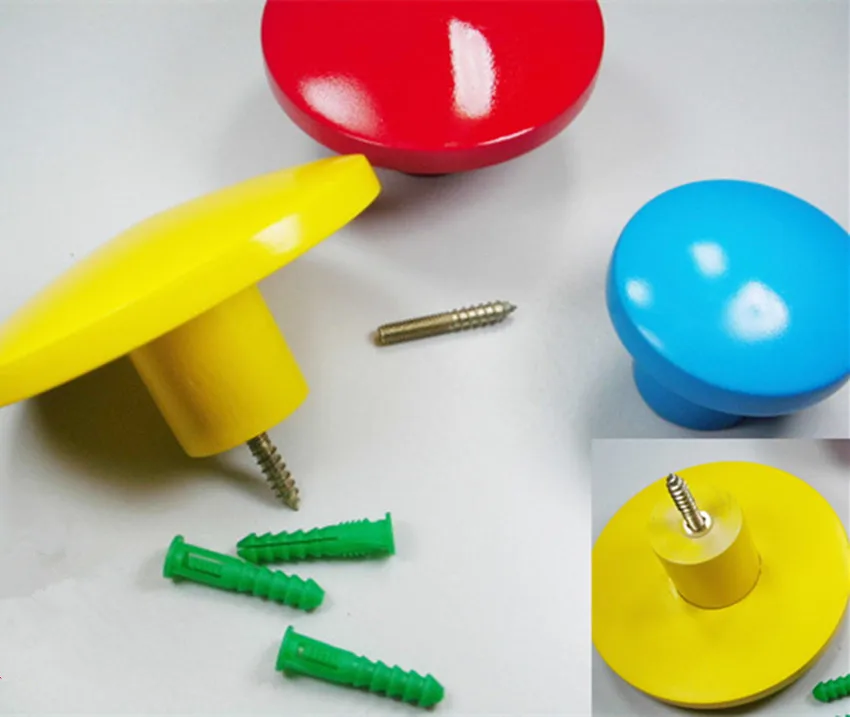 Настенный декоративный держатель из натурального дерева простой модный крючок