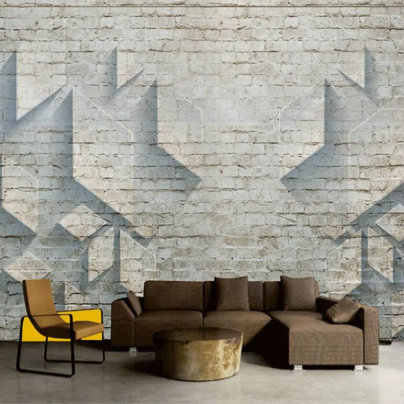 Custom Made Home Improvement 3D Wallpaper for Walls 3d brick wall industrial decorative painting murals wallpaper | Обустройство дома