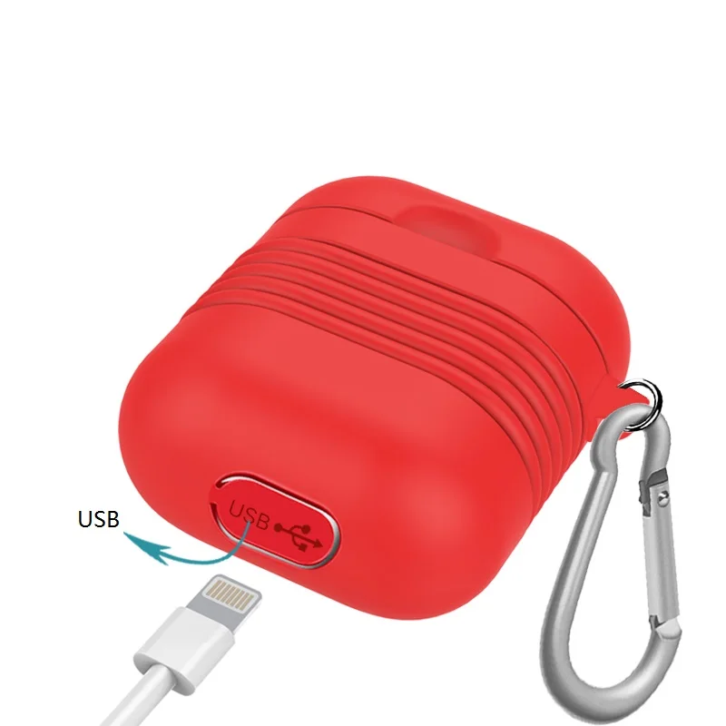 QIALINO чехол из натуральной кожи для Apple AirPods, мягкий силиконовый чехол с защитой от потери, мини-карман для Apple AirPods, ультратонкая сумка