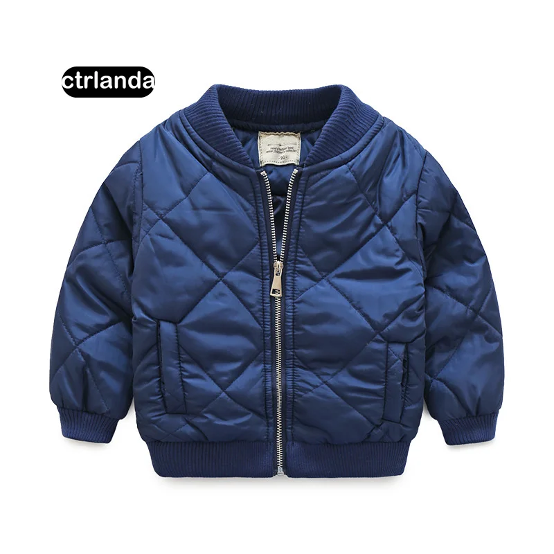navy blue Куртка для маленьких мальчиков; детское ветрозащитное теплое пуховое пальто; хлопковая верхняя одежда; зимняя одежда; повседневные плотные пуховые парки; Пыльник для маленьких мальчиков - Цвет: navy blue