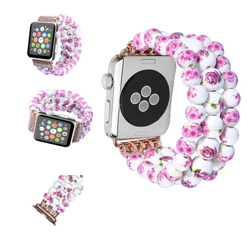 Новый дизайн мужчины женщины украшение для Apple Watch группа 38 мм 42 серии 1 2 3 керамика