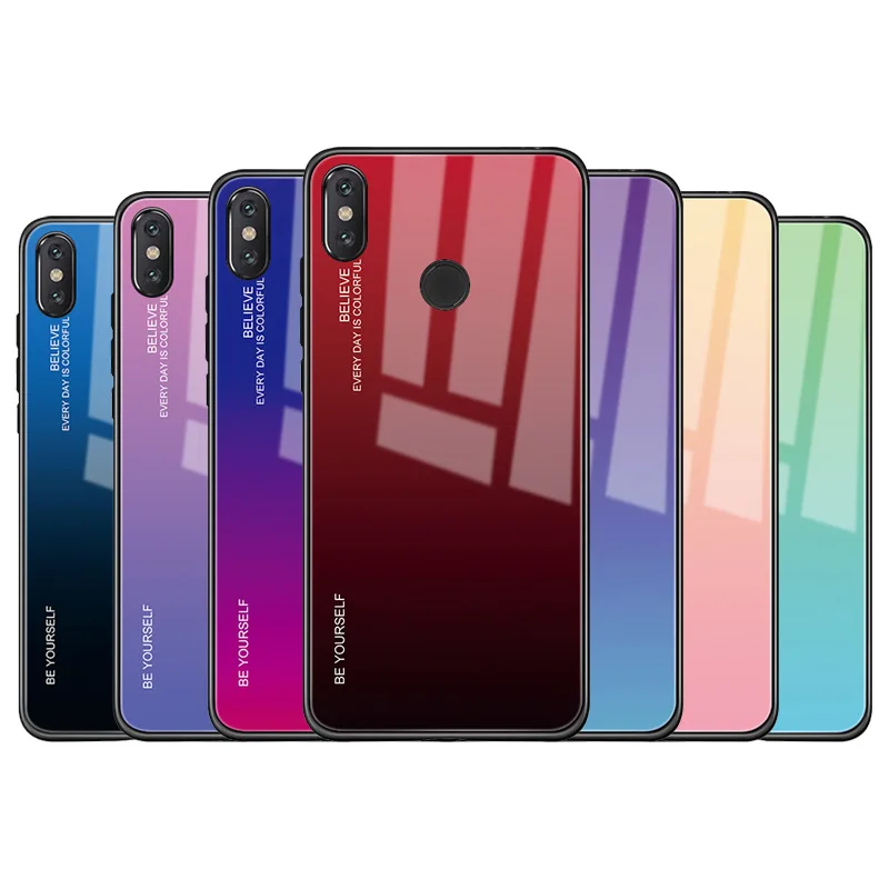 Защитная пленка из закаленного стекла Жесткий ПК чехол для Xiaomi mi A1 8 A2 Lite 6 6X 5X x3 Poco