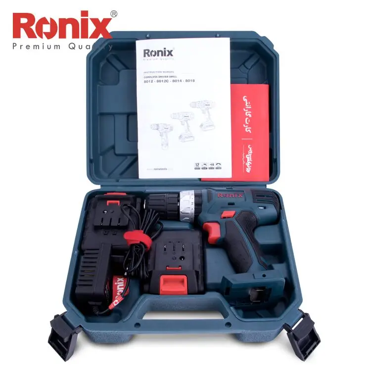 Ronix высокое качество 18В беспроводной драйвер дрель Электрический Модель