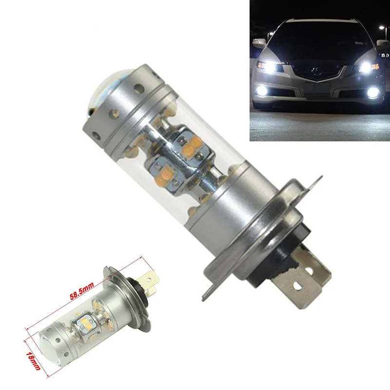 Супер яркие PX26D h7 140 Вт чип CREE 28 SMD светодиодный ные лампы с проектором для