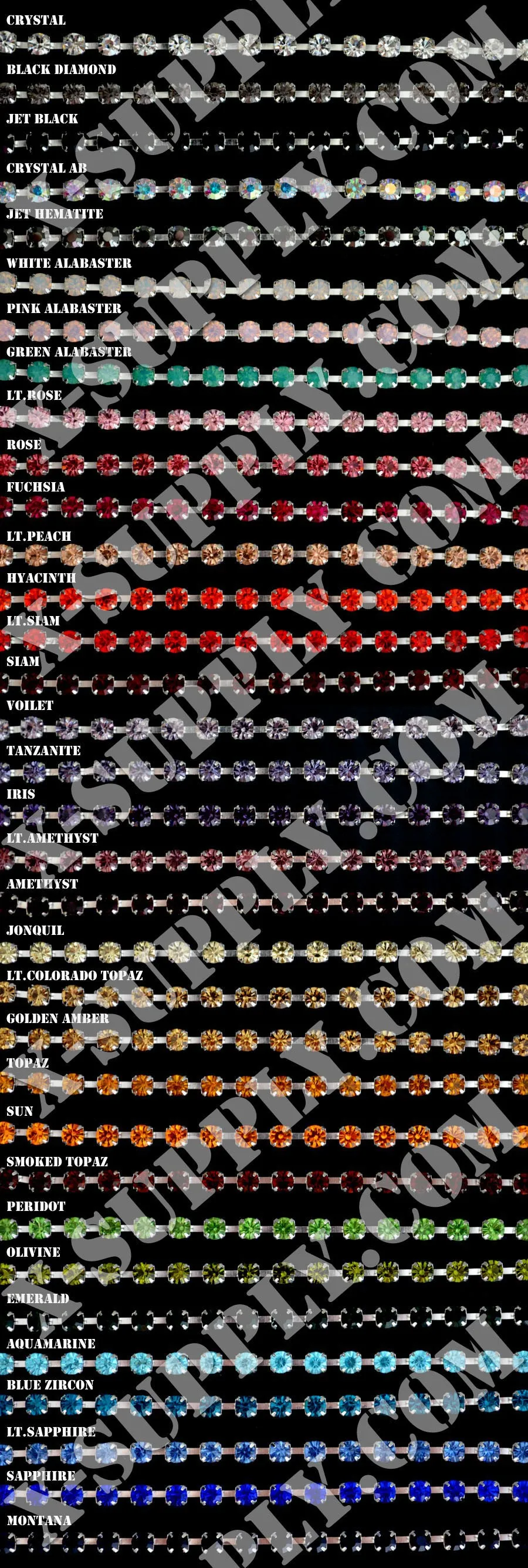 SS45(10 мм) круглый пустой Теннисный браслет цепочка для украшения ювелирных изделий, без кристаллов/смешанные 50 шт, чтобы получить 30% скидка