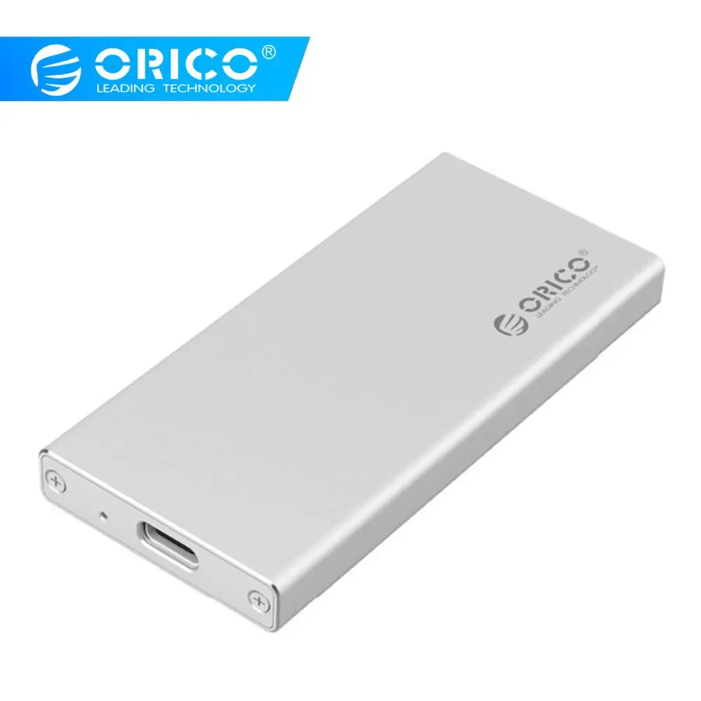 ORICO type-C Мини mSATA SSD корпус алюминиевый 5 Гбит/с высокоскоростной HDD чехол для Laotop Настольный для Windows/Linux/Mac винт крепления