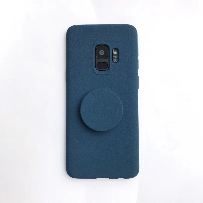 Ультратонкий Мягкий чехол из ТПУ для Samsung Note8 S9 S9plus S8 S8plus с держателем телефона |