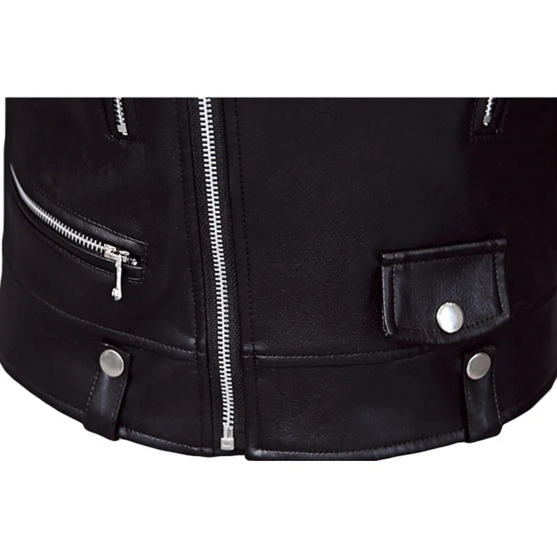 

2019 New Women Leather Jacket PU Plus Size Cool Short Leather Coat Slim Female Black Autumn Fur Clothing Jaqueta Couro AC005