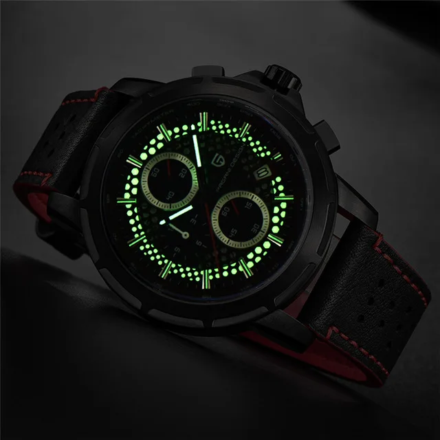 2020 Men Watch PAGANI DESIGN Top Brand Chronograph Quartz Men's Leather Watches Military Luxury Luminous Dial Relogio Masculino